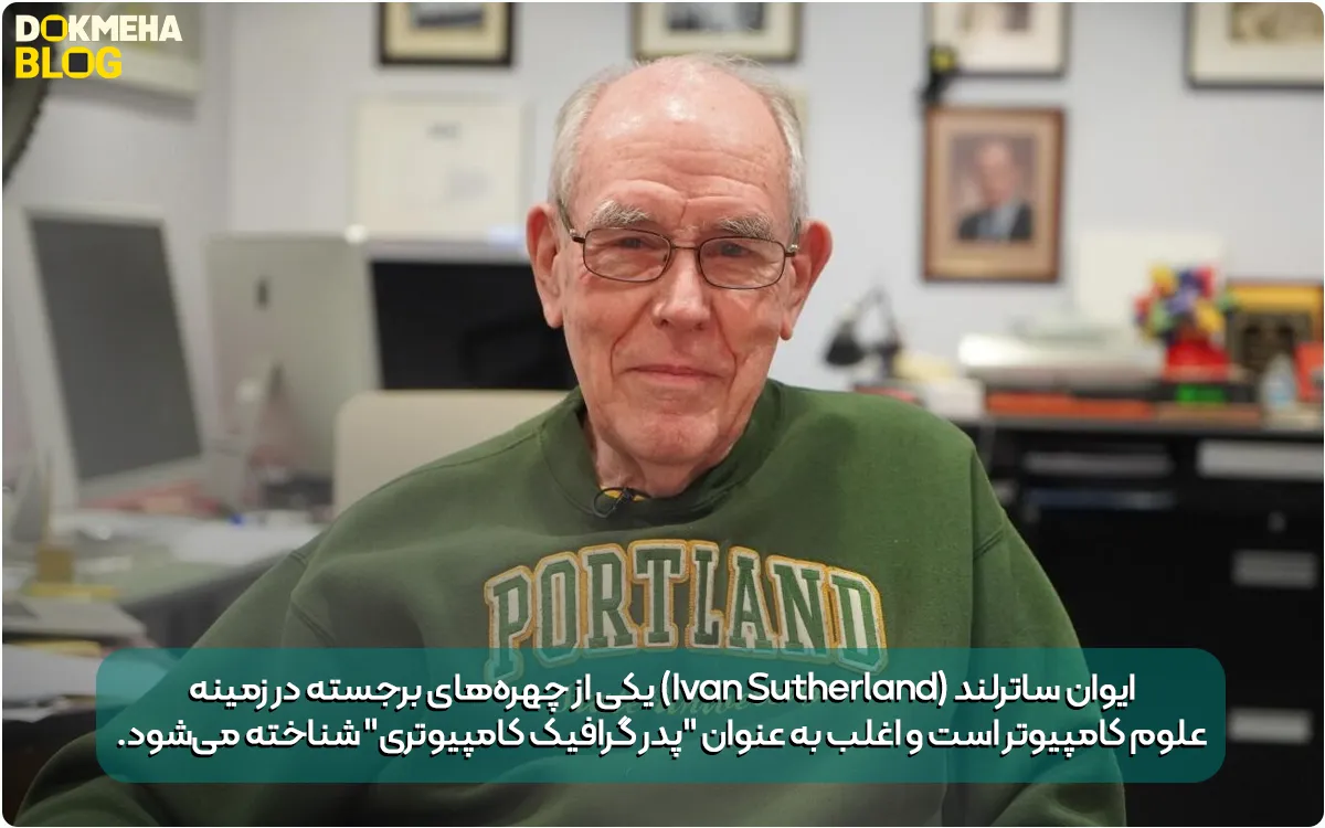 ایوان ساترلند (Ivan Sutherland) یکی از چهره‌های برجسته در زمینه علوم کامپیوتر است و اغلب به عنوان "پدر گرافیک کامپیوتری" شناخته می‌شود.