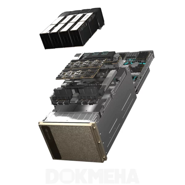 نمای داخلی سرور گرافیکی NVIDIA DGX H100 / H200 8-GPU