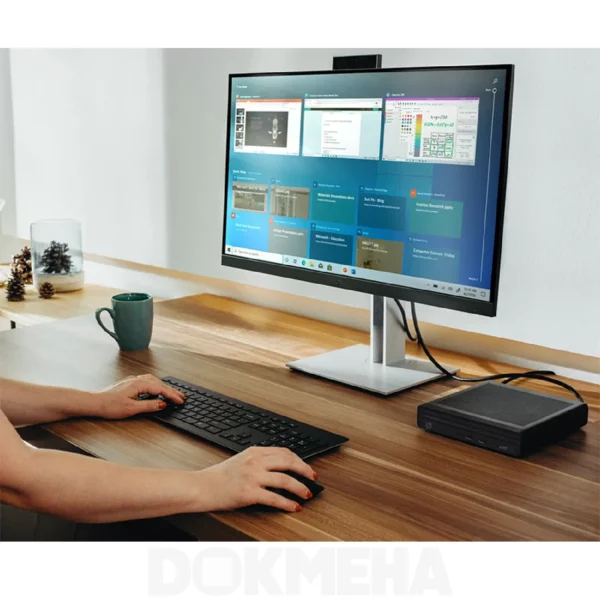 کیس اچ پی الیت‌دسک HP EliteDesk 800 G6 Mini PC در حال کار