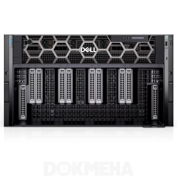 سرور گرافیکی دل Dell PowerEdge XE9680 Rack Server از نمای روبرور