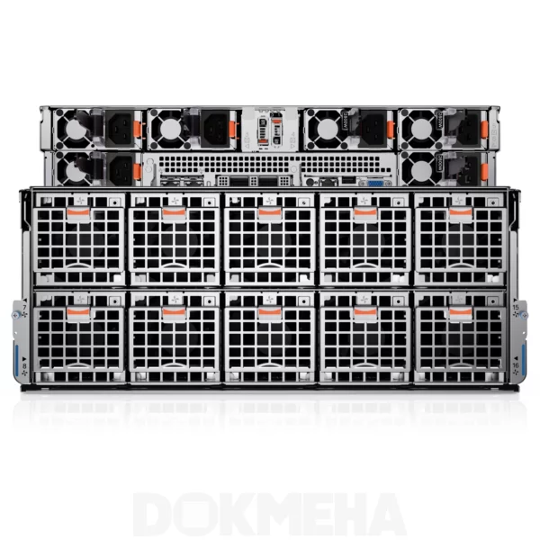 سرور گرافیکی دل Dell PowerEdge XE9680 Rack Server از نمای پشت